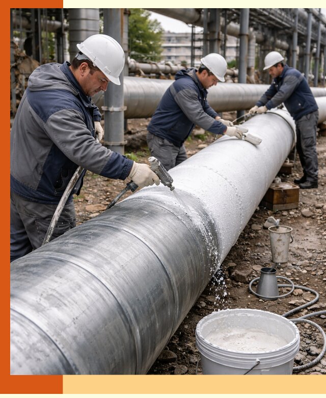 Утепление теплотрассы жидкой теплоизоляцией в Еманжелинске