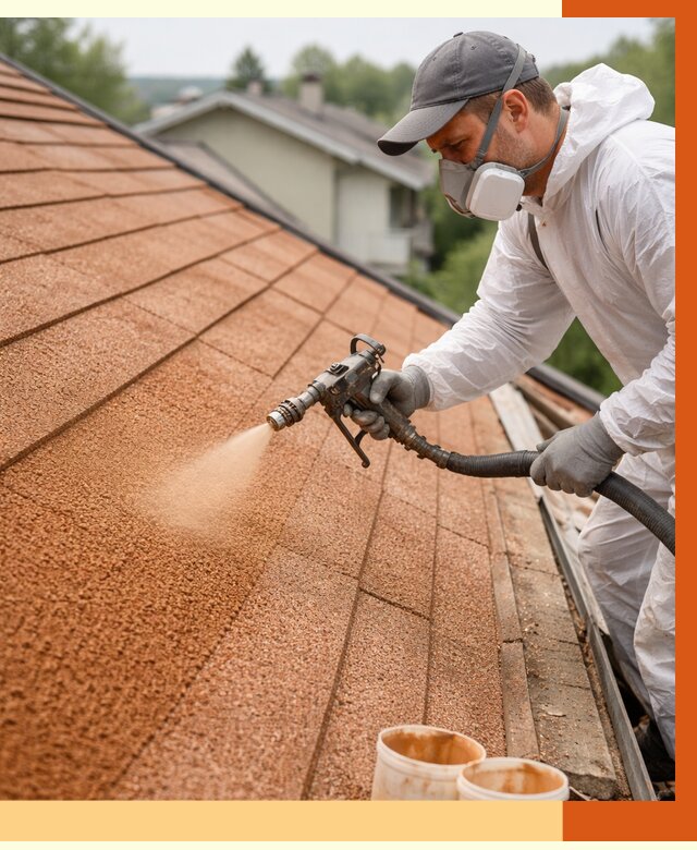 Утепление кровли жидкой пробкой в Еманжелинске от 2773 руб./м² под ключ | ТепломастерМнж