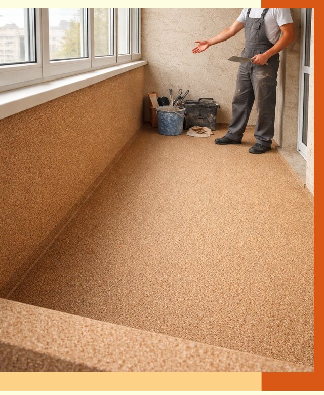 Утепление балкона жидкой пробкой в Еманжелинске от 3749 руб/м² под ключ | ТепломастерМнж