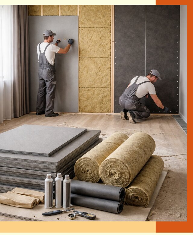 Шумоизоляция дома в Еманжелинске от 4622 руб/м2 — комплексная звукоизоляция под ключ | ТепломастерМнж