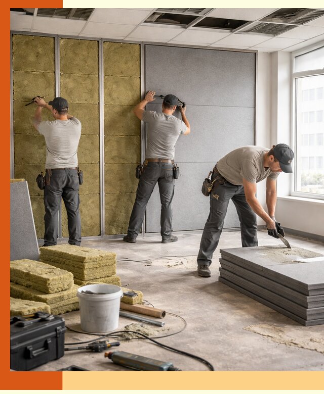 Профессиональная шумоизоляция офисов в Еманжелинске для комфорта сотрудников