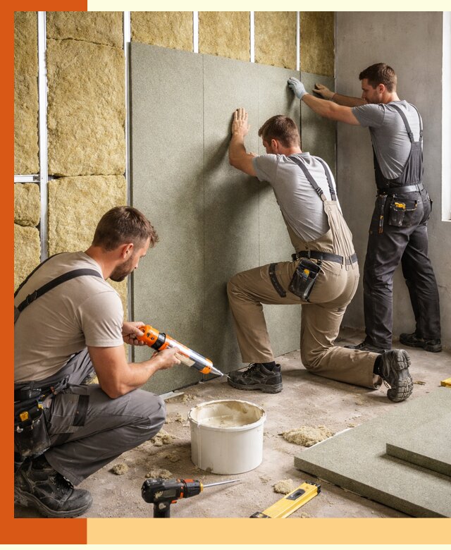 Профессиональная шумоизоляция стен в Еманжелинске для квартир и домов