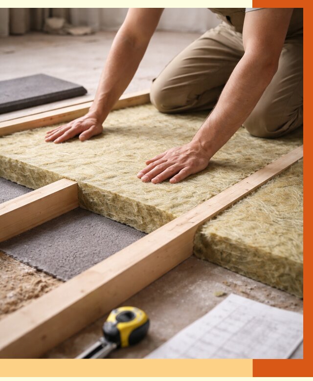 Шумоизоляция пола в Еманжелинске от 1284 руб./м² — профессиональная звукоизоляция | ТепломастерМнж