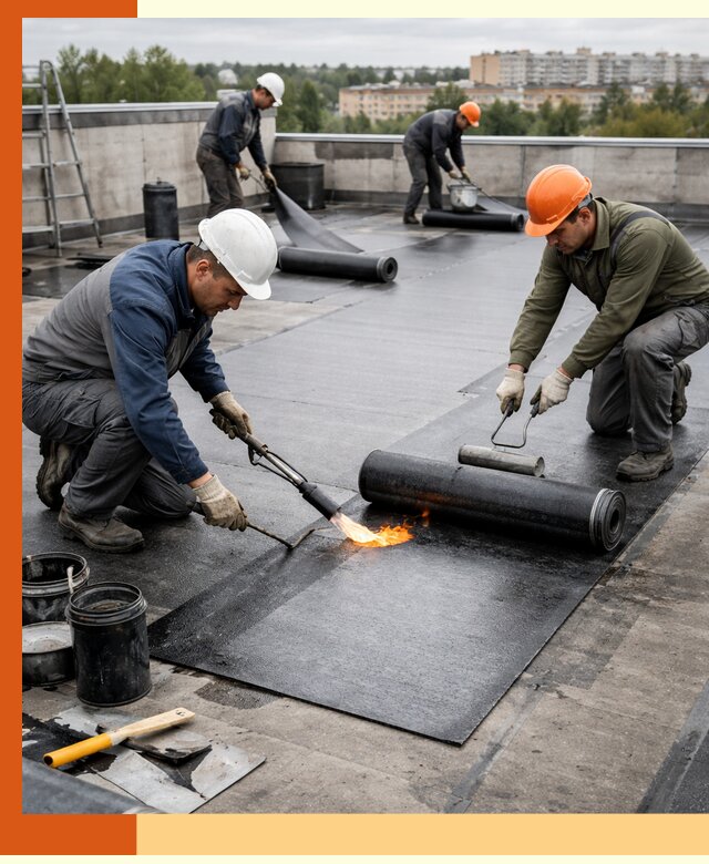 Профессиональная гидроизоляция плоской кровли в Еманжелинске