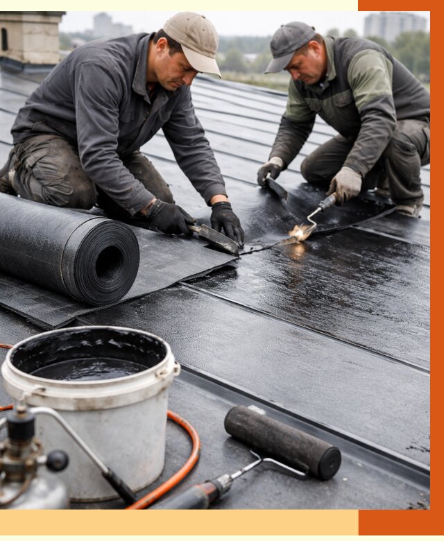 Гидроизоляция фальцевой кровли в Еманжелинске от 7703 руб. под ключ | ТепломастерМнж