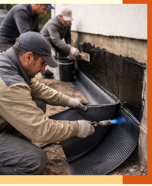 Гидроизоляция цоколя и отмостки в Еманжелинске от 8730 руб. — ТепломастерМнж