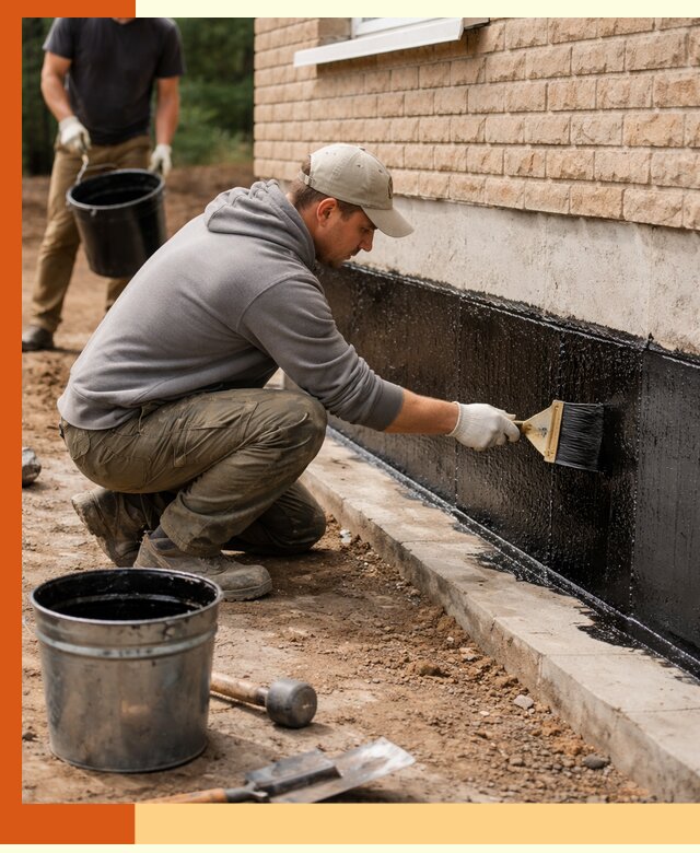 Гидроизоляция цоколя домов и зданий в Еманжелинске эффективными методами
