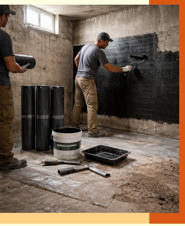 Гидроизоляция подвала в Еманжелинске от 3595 руб. под ключ | Профессионально — ТепломастерМнж