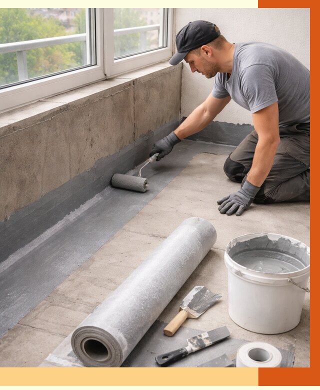 Профессиональная гидроизоляция балкона в Еманжелинске от 4314 руб. | ТепломастерМнж