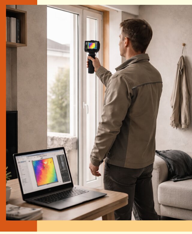 Тепловизионное обследование квартиры в Еманжелинске для поиска утечек тепла