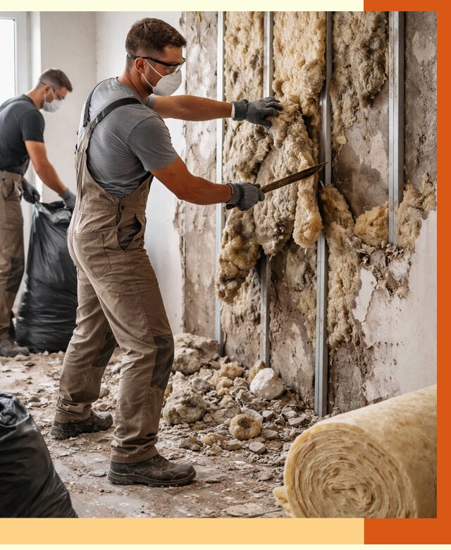 Демонтаж старого утеплителя в Еманжелинске от 3595 руб. — работы под ключ | ТепломастерМнж