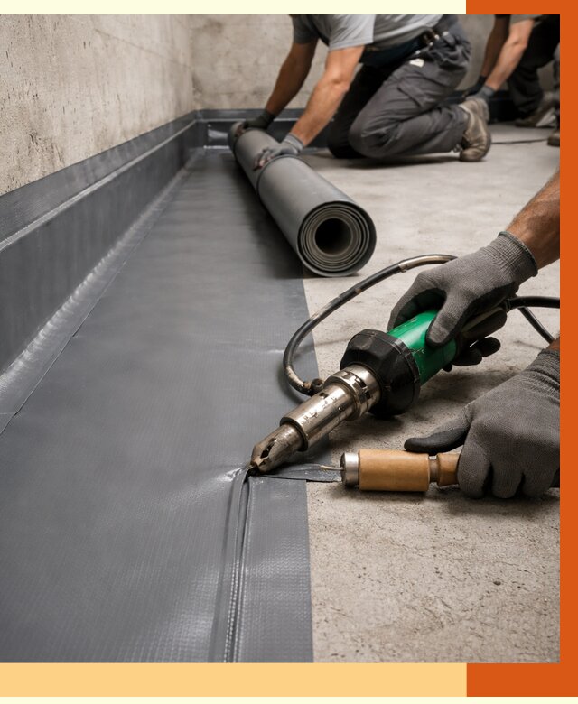 Монтаж гидроизоляционной мембраны в Еманжелинске от 1022 руб/м2 | ТепломастерМнж