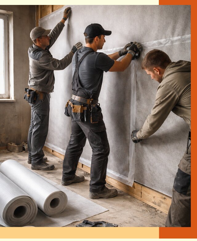 Монтаж ветроизоляции в Еманжелинске от 4622 руб./м2 — профессионально | ТепломастерМнж