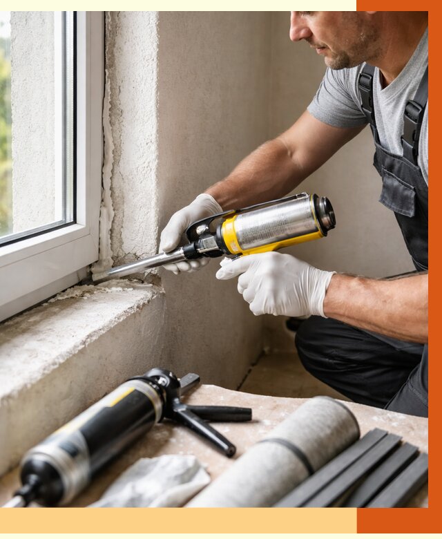 Герметизация стыков и примыканий в Еманжелинске от 1233 руб. под ключ | ТепломастерМнж