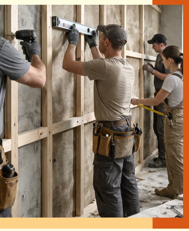 Монтаж обрешетки под утепление в Еманжелинске от 1181 руб/м² | Заказать у ТепломастерМнж