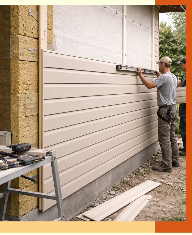 Монтаж сайдинга после утепления в Еманжелинске от 1900 руб. — обшивка и облицовка | ТепломастерМнж