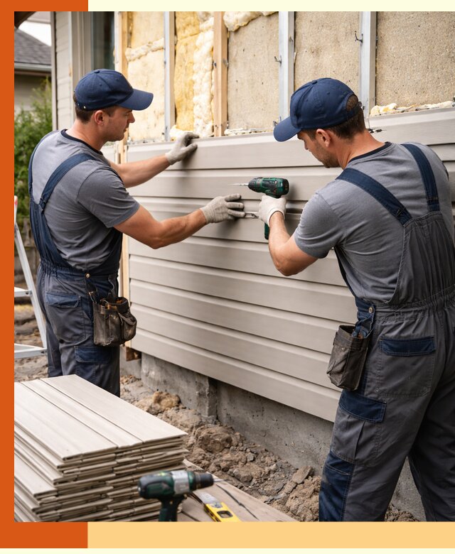 Монтаж сайдинга после утепления в Еманжелинске качественно и надежно